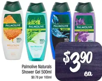Farmer Jack's Palmolive Naturals Shower Gel 500ml offer