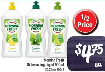 Farmer Jack's Morning Fresh Dishwashing Liquid 900ml offer