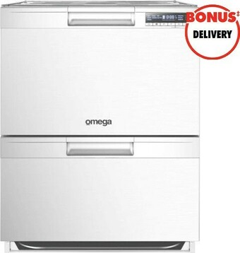 The Good Guys Omega 60cm Double Drawer Dishwasher offer