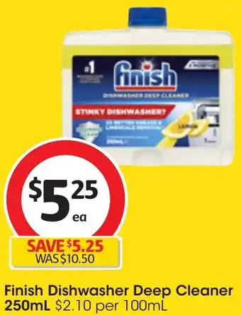 Coles Finish Dishwasher Deep Cleaner 250mL offer