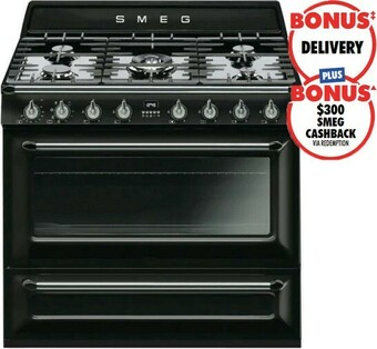 The Good Guys Smeg 90cm Victoria Dual Fuel Upright Cooker offer