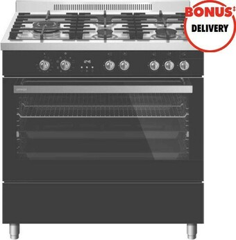 The Good Guys Omega 90cm Dual Fuel Upright Cooker offer