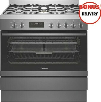 The Good Guys Westinghouse 90cm Dual Fuel Upright Cooker offer