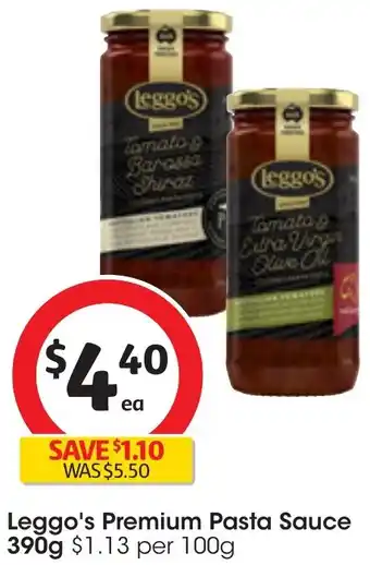 Coles Leggo's Premium Pasta Sauce 390g offer