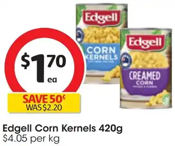 Coles Edgell Corn Kernels 420g offer