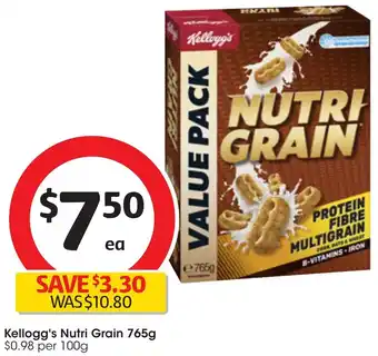 Coles Kellogg's Nutri Grain 765g offer