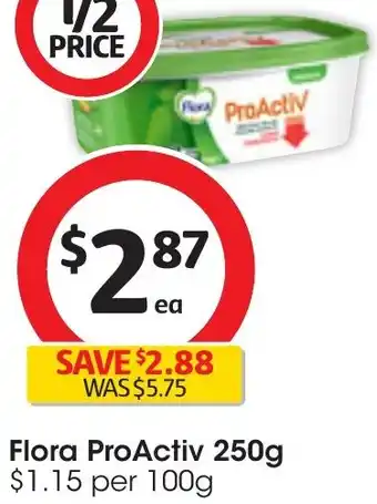 Coles Flora ProActiv 250g offer
