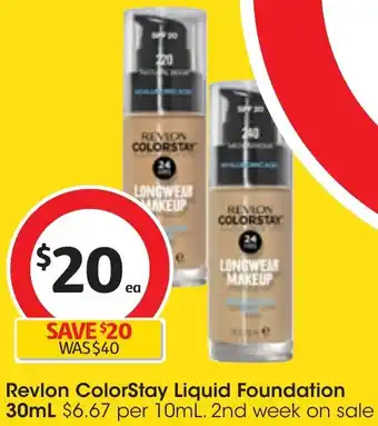 Coles Revlon ColorStay Liquid Foundation 30mL offer