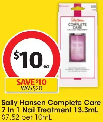 Coles Sally Hansen Complete Care 7 In 1 Nail Treatment 13.3mL offer