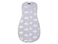 Baby Bunting Living Textiles Zip Up Swaddle 0.2 Tog Clouds White 3-6 Months offer