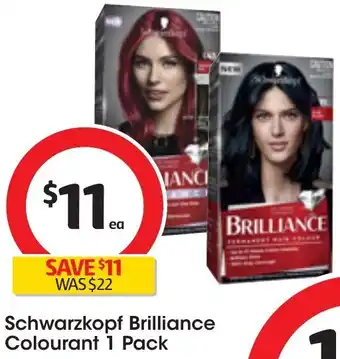 Coles Schwarzkopf Brilliance Colourant 1 Pack offer