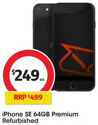 Coles iPhone SE 64GB Premium Refurbished offer