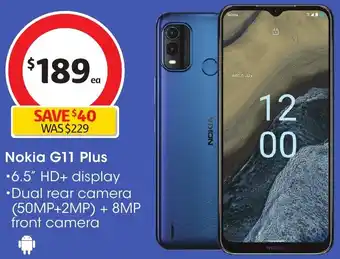Coles Nokia G11 Plus offer