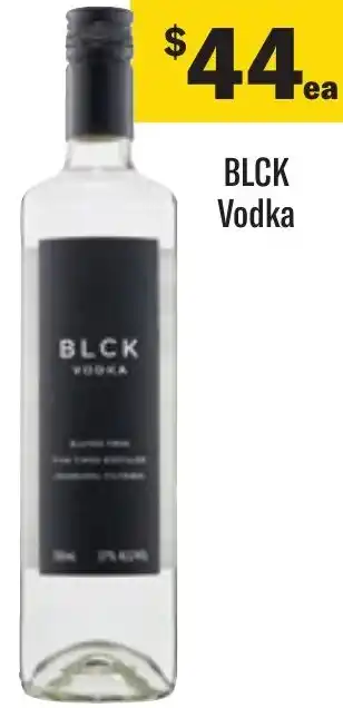 Coles BLCK Vodka offer