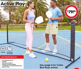 Coles Kore Pickleball Starter Set offer