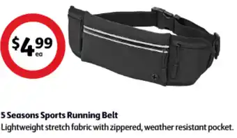 Coles 5 Seasons Sports Running Belt offer