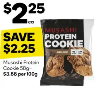 Woolworths Musashi Protein Cookie 58g offer