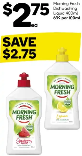 Woolworths Morning Fresh Dishwashing Liquid 400ml offer