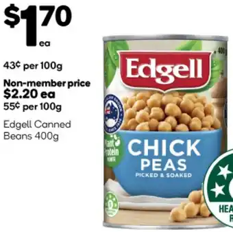 Woolworths Edgell Canned Beans 400g offer