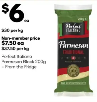 Woolworths Perfect Italiano Parmesan Block 200g offer