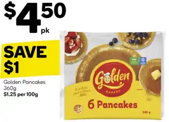 Woolworths Golden Pancakes 360g offer
