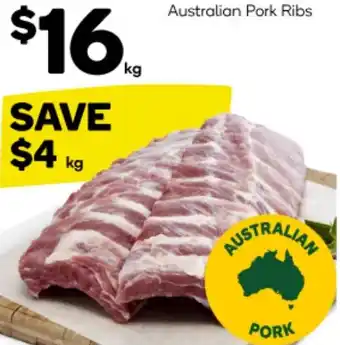 Woolworths Australian Pork Ribs offer