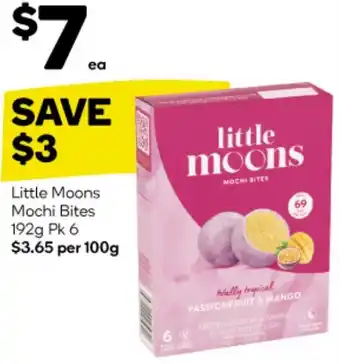 Woolworths Little Moons Mochi Bites 192g Pk 6 offer