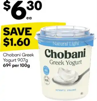 Woolworths Chobani Greek Yogurt 907g offer