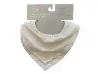 Baby Bunting Bilbi Newborn Bandana Bib - Melange Grey - 2 Pack offer