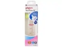 Pigeon Wide Neck Glass Bottle with SofTouch Peristaltic Plus Teat - 240ml
