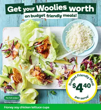 Honey soy chicken lettuce cups
