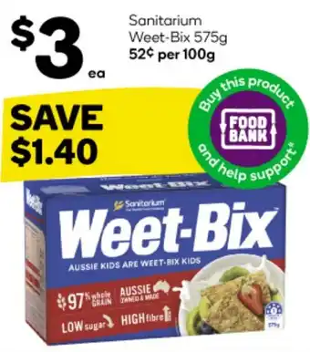 Woolworths Sanitarium Weet-Bix 575g offer