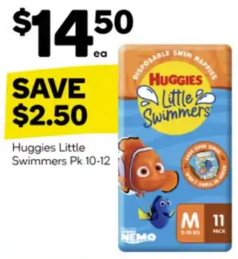 Woolworths Huggies Little Swimmers Pk 10-12 offer