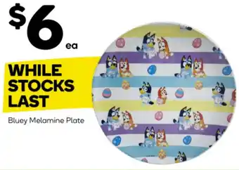 Woolworths Bluey Melamine Plate offer