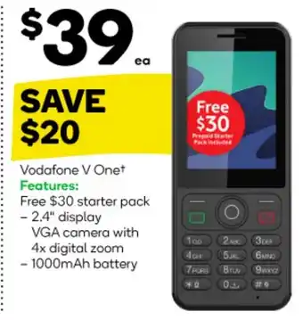 Woolworths Vodafone V One+ offer