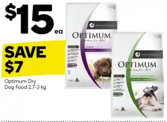 Woolworths Optimum Dry Dog Food 2.7-3 kg offer