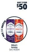 Woolworths Billson's Varieties Cans 4x355ml offer