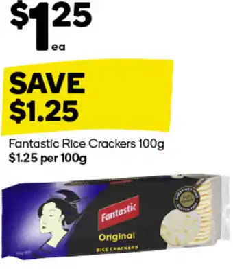 Woolworths Fantastic Rice Crackers 100g offer