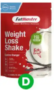 Woolworths D Fat Blaster Vanilla Weight Loss Shake 465g offer
