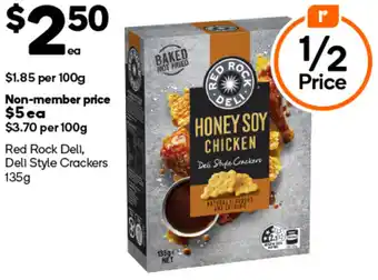 Woolworths Red Rock Deli, Deli Style Crackers 135g offer