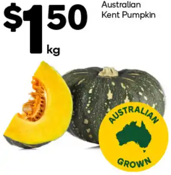 Woolworths Australian Kent Pumpkin offer