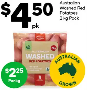 Woolworths Australian Washed Red Potatoes 2 kg Pack offer