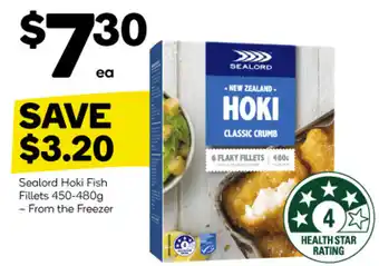 Woolworths Sealord Hoki Fish Fillets 450-480g offer