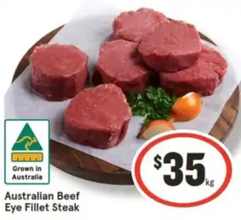 IGA Australian Beef Eye Fillet Steak offer