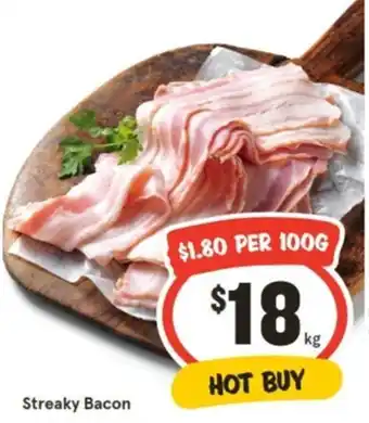 IGA Streaky Bacon offer