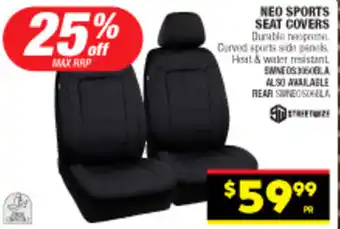 Autopro NEO SPORTS SEAT COVERS offer