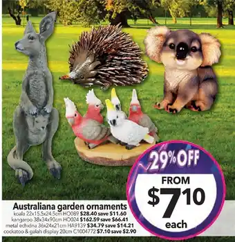 Cheap as Chips Australiana garden ornaments offer