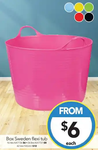 Cheap as Chips Box Sweden flexi tub 16 litre offer