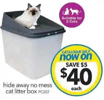 Cheap as Chips hide away no mess cat litter box offer
