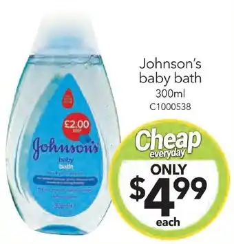 Cheap as Chips Johnson's baby bath 300ml offer